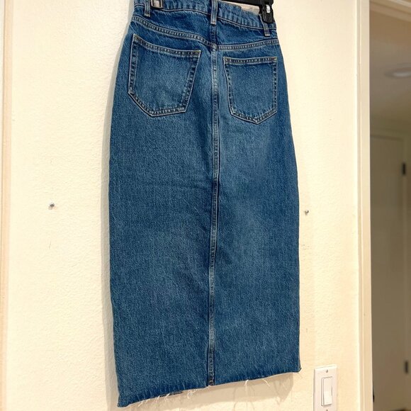 Reformation Jagger Denim Midi Skirt - Size 26 - Picture 4 of 8